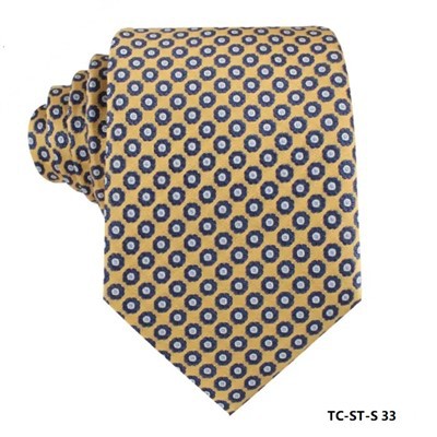 کراوات ابریشمی زرد